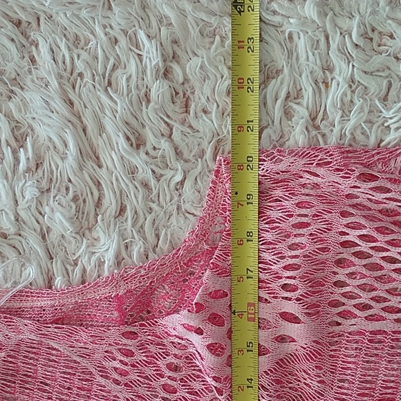 💕VTG Y2K rose lace flounce cover up - Picture 6 of 7